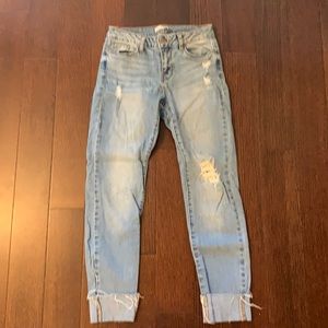 DEX jeans. Size 26. Straight-legged, cuffed jeans